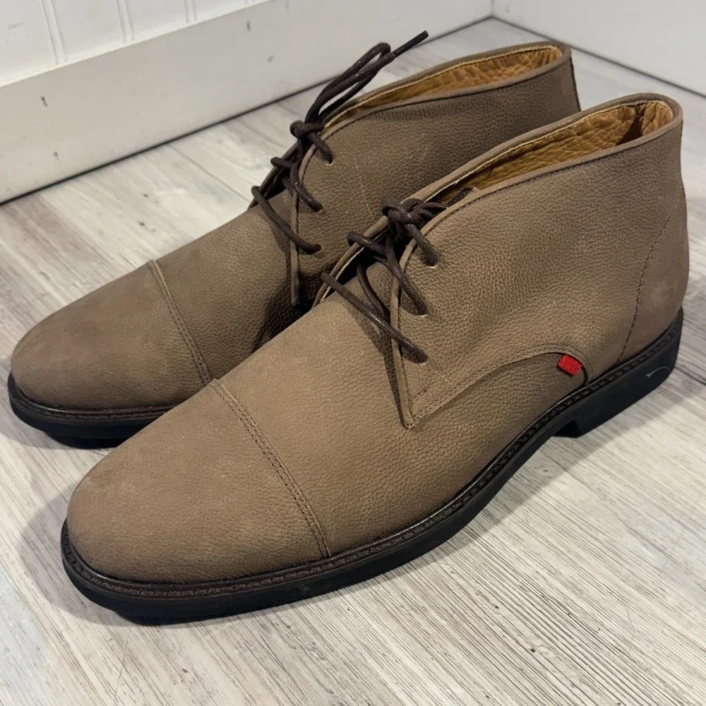 Marc Joseph Mens‎ Lenox Ave Brown Cap Toe Chukka Boots Shoes 12M
